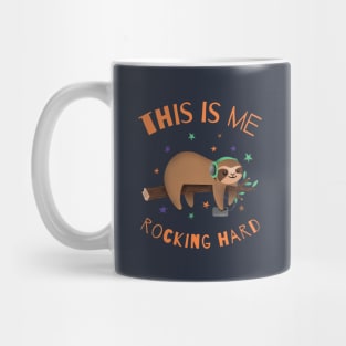 Funny Hard Rocking Sloth Mug